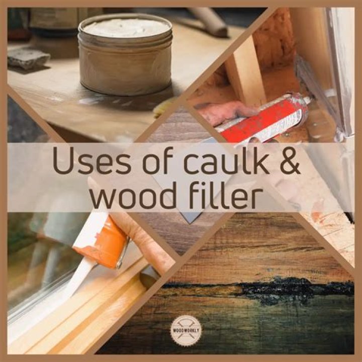 Can I use caulk instead of wood filler?