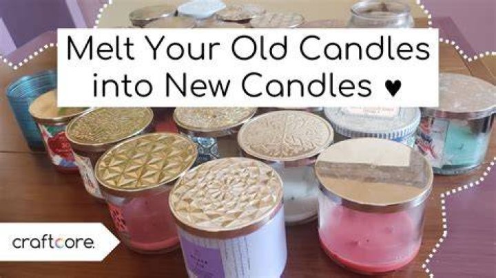 Can you melt old candles to make new ones?