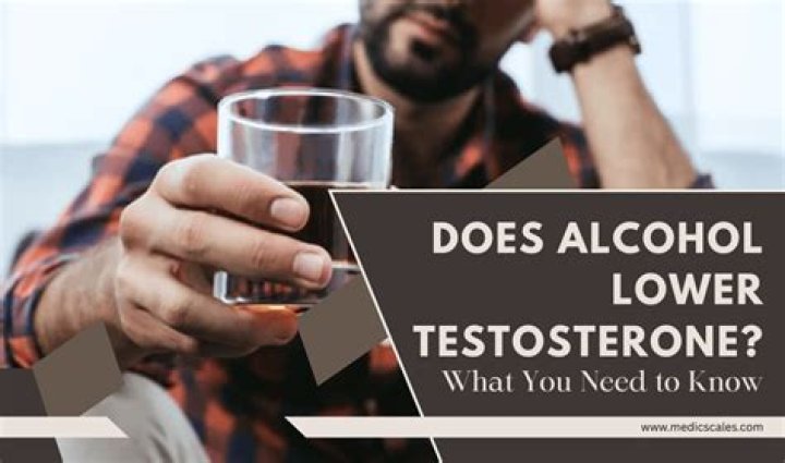 Does alcohol lower testosterone?
