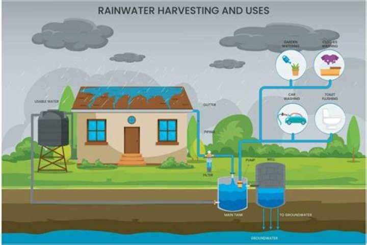 How can we naturally purify rainwater for drinking?