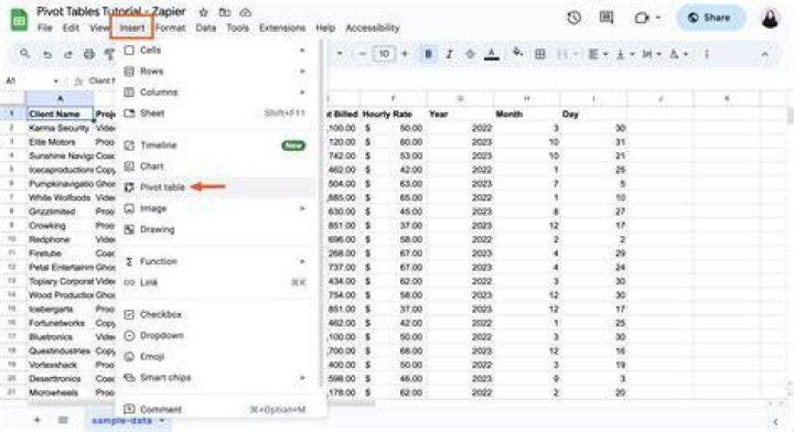 How do I hide the pivot table editor in Google Sheets?