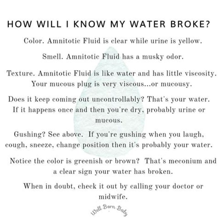 How do I know if my water broke in bed?