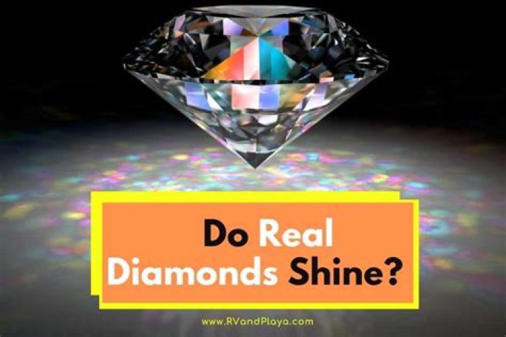 How do real diamonds shine?