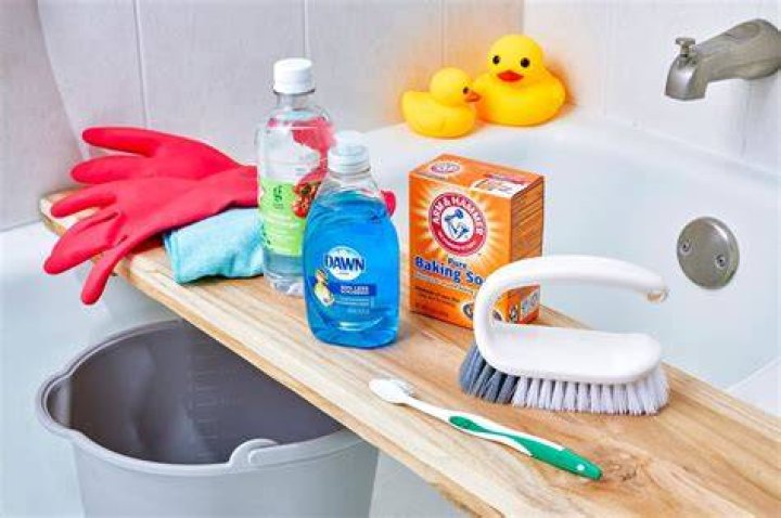 How do you clean a shower with bleach?