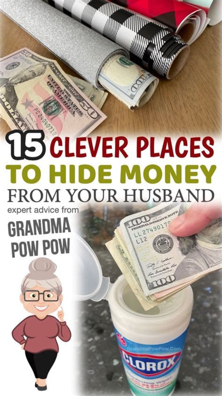 How do you hide money?