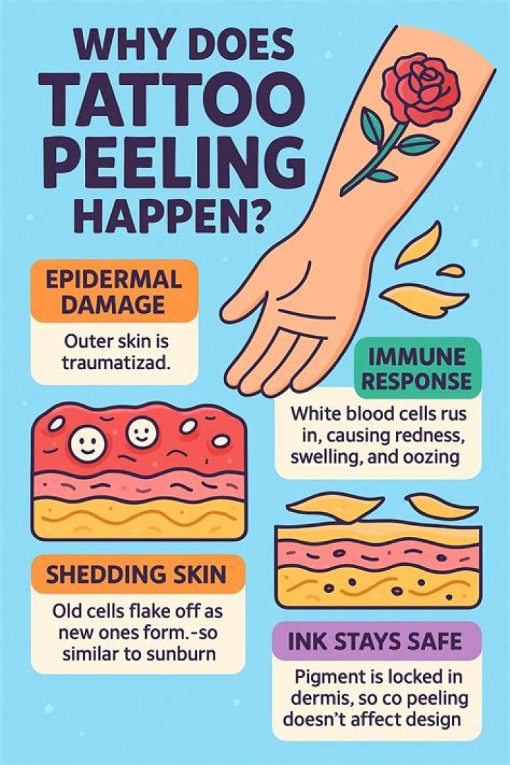 How do you sleep with a peeling tattoo?