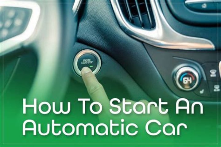 How do you start an automatic car with a bad starter motor?