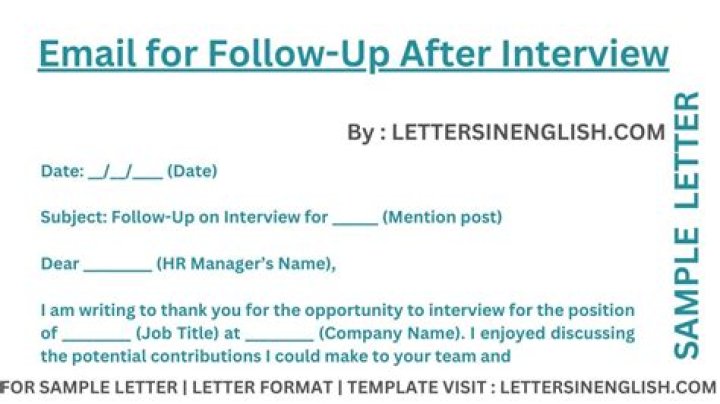 Is it OK to follow up after an interview?