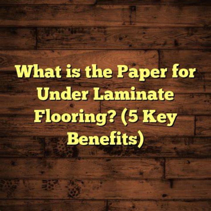 Is it OK to use tar paper under laminate flooring?