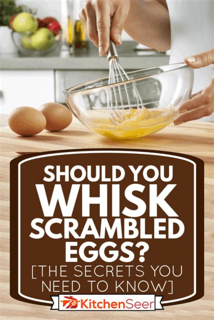 Should you whisk scrambled eggs?