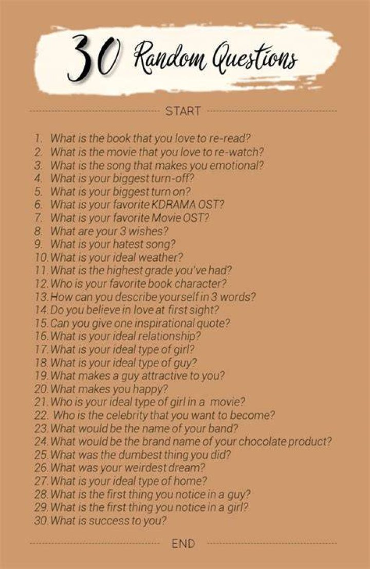 What are 50 random questions?