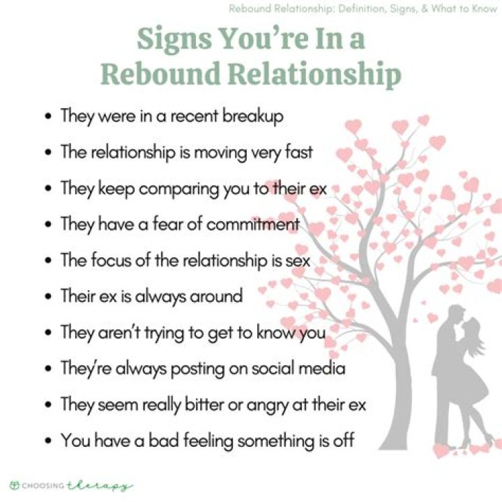 What are the signs of a rebound relationship?