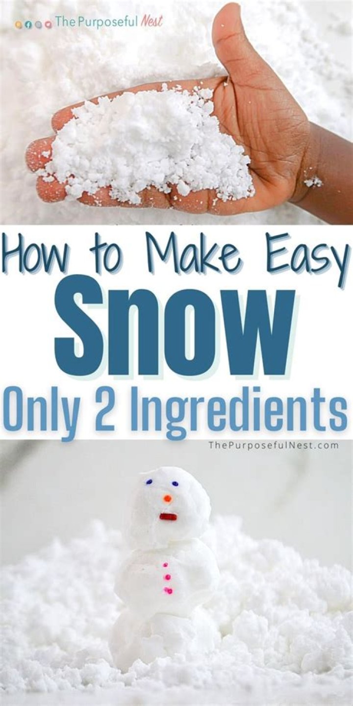 What can I use as fake snow?