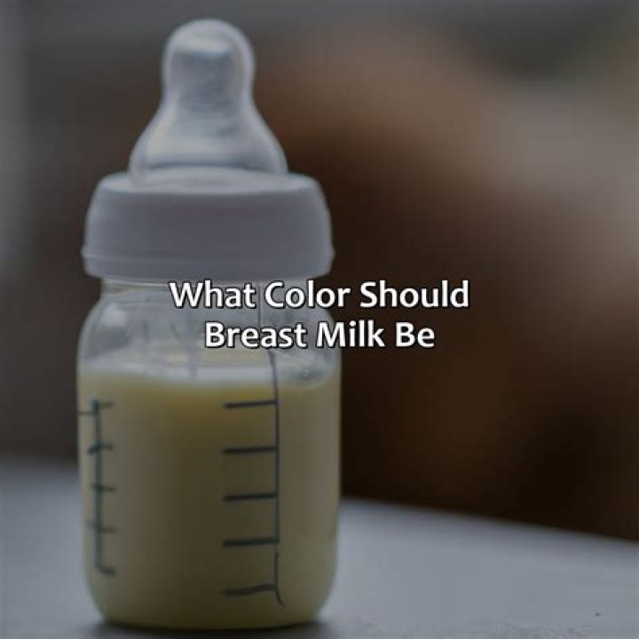 What color should breast milk be?