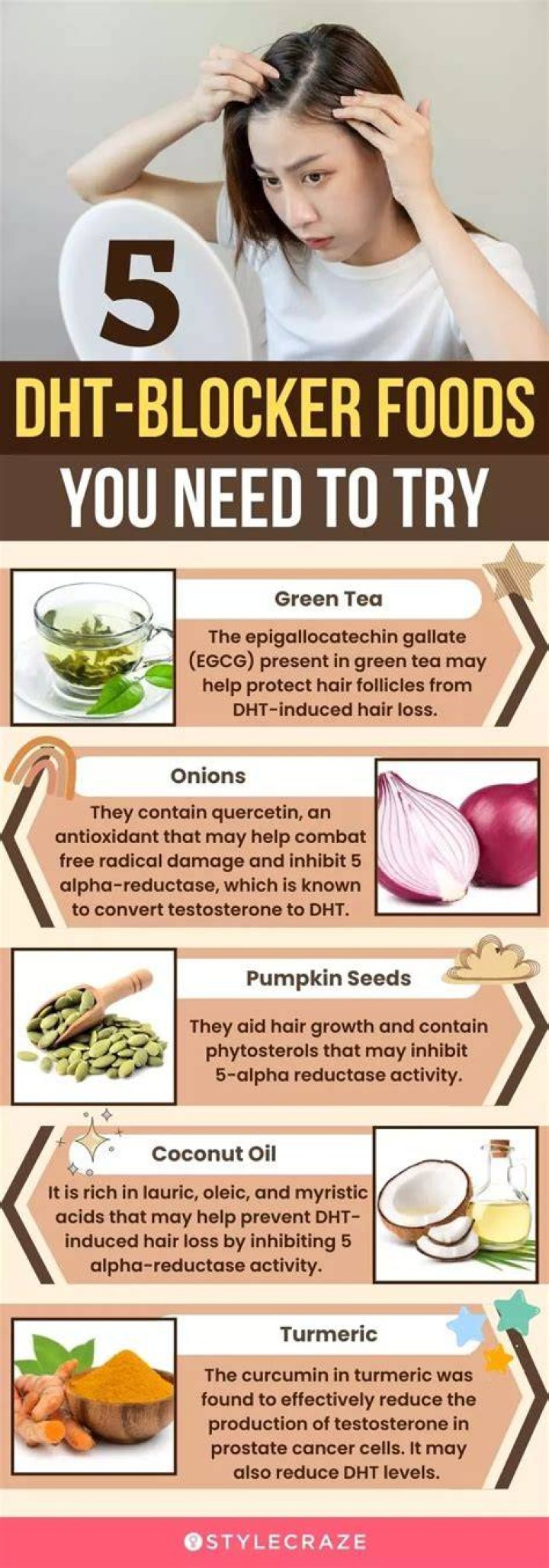 What foods increase DHT?