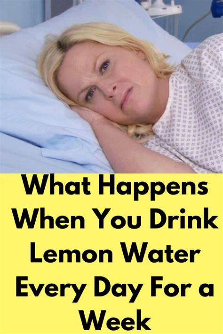What happens when you drink lemon water all day?