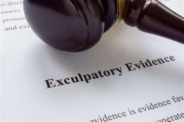 What is an example of exculpatory evidence?