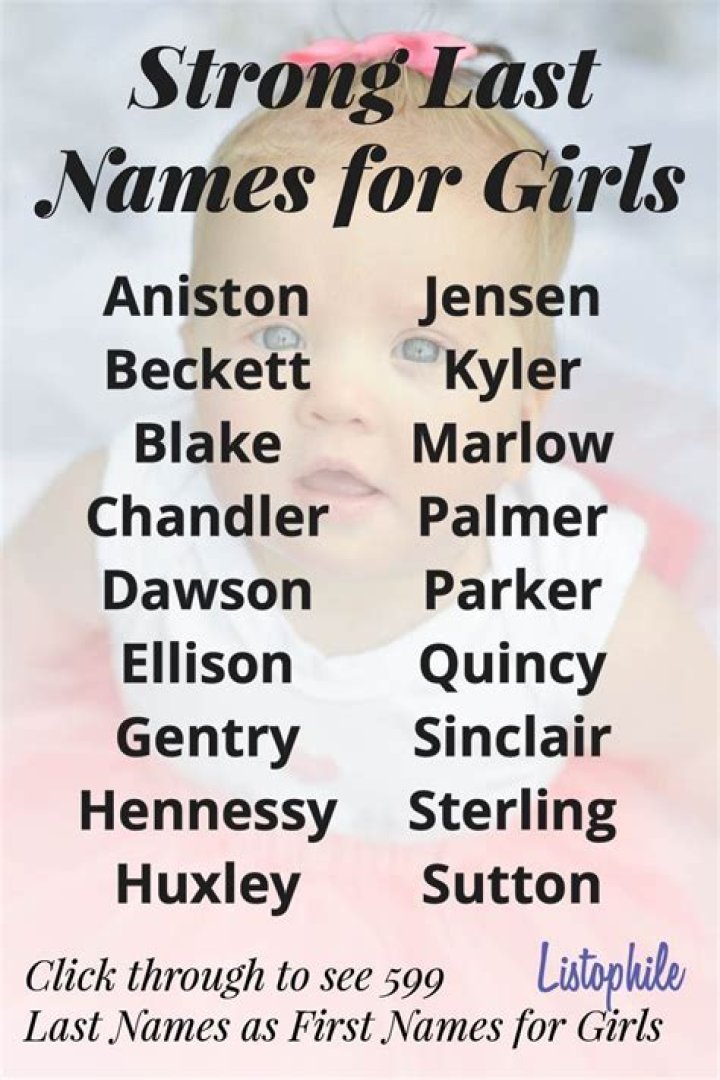 Whats a good last name for a girl?