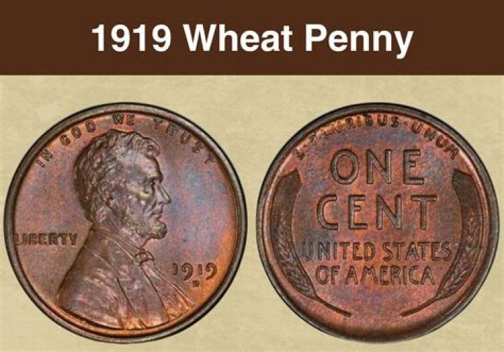 Where is the mint mark on a 1918 wheat penny?