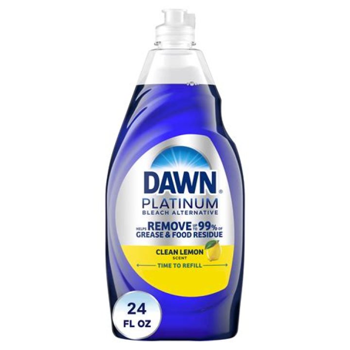 Why does blue Dawn and vinegar work?