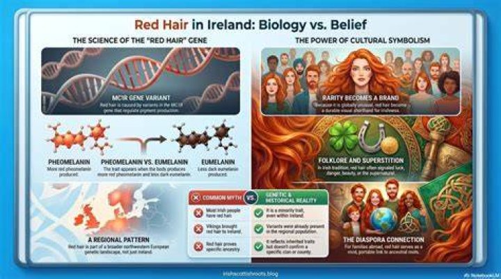 Why does Ireland have so many redheads?